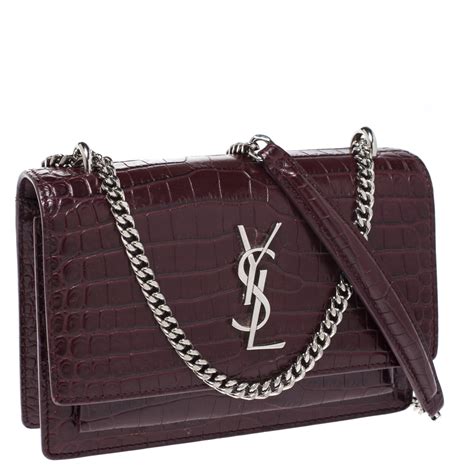 saint laurent burgundy bag.